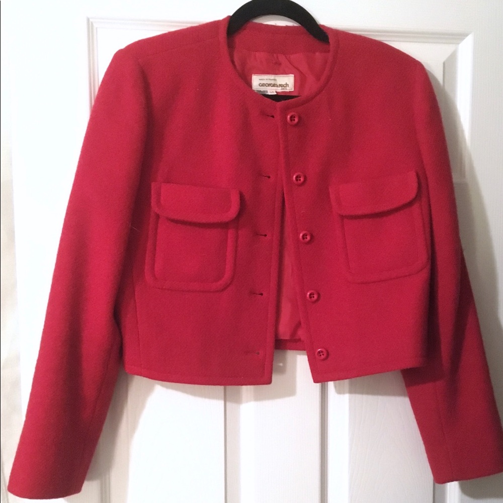 Vintage Georges Rech Paris cropped wool blazer